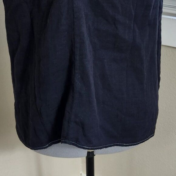 Johnny Was Calme Black Double V-Neck Cotton Drape Tank XXL NWT - Picture 7 of 13